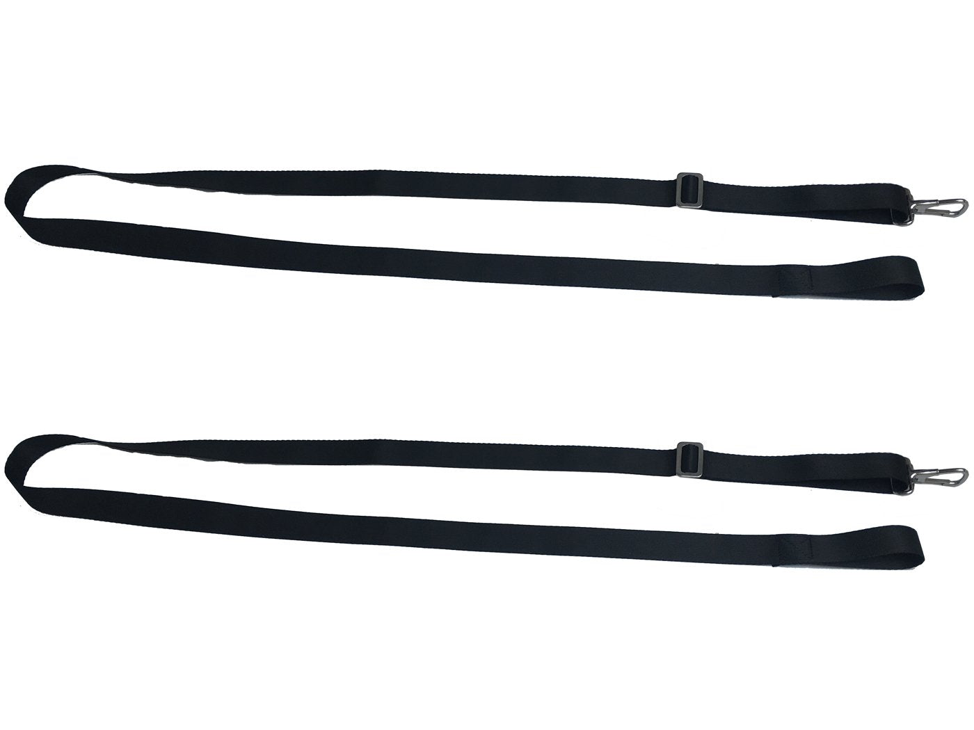 Vtete 2 PCS Adjustable Bimini Boat Top Straps with Loops + Snap Hooks + Eye Straps - 28"~60" Stainless Steel Boat Awning Hardware
