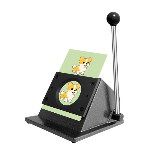 1"/25mm Button Paper Cutter, 1.38”/35mm Diameter Circle Cutter Circle Punch, 1.38”Graphics Punch Cutter, 35mm Die Cut Machine for Making 1"/25mm Mode Buttons Machine(1.38”Cutting Diameter)
