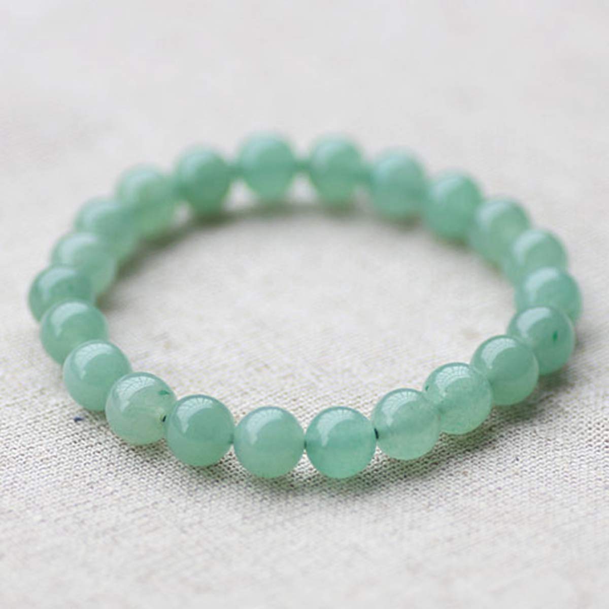Natural Stone Beads 100pcs 6mm Green Aventurine Round Genuine Stone Beading Loose Gemstone Hole 1mm DIY Charm Smooth Beads for Bracelet Necklace Earrings Jewelry Making (Green Aventurine, 6mm)