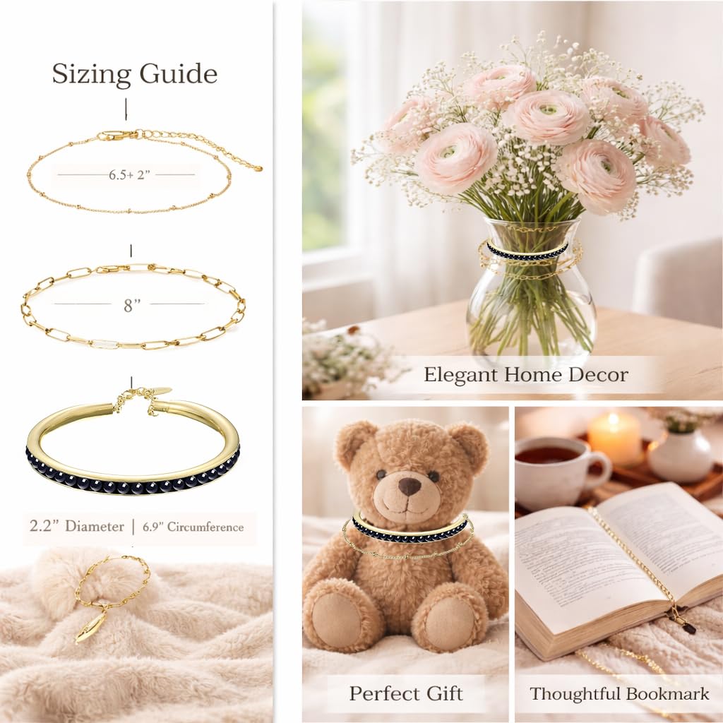 ZEETNIVI Intentional Healing Stones Bracelet for Women, 3PCS Layered Set with Semi‑Precious Stone Beads, Inspirational Jewelry for Calm Rituals & Emotional Balance