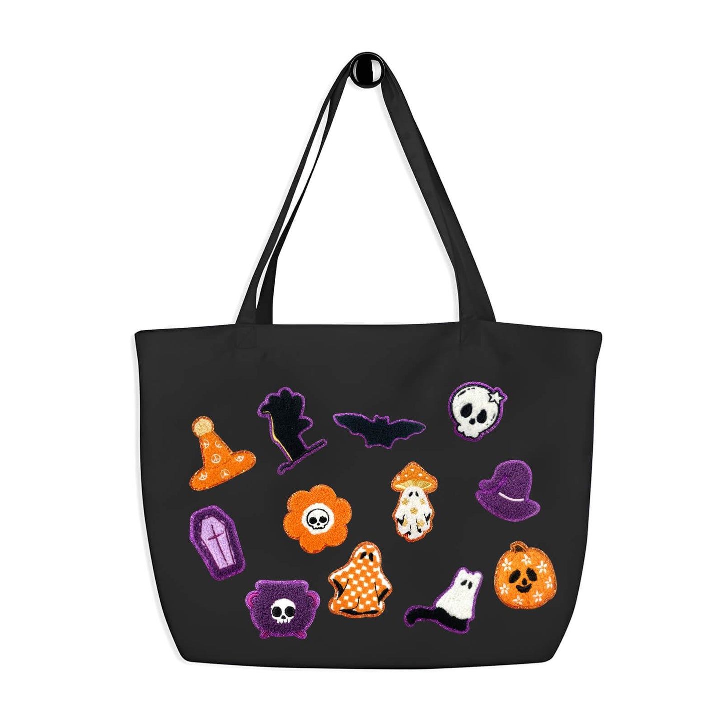 12-Piece of Halloween Ghost Pumpkin Skull Patch, Iron-on/Sew-on Funny Badge Patch Applique Embroidered Patches for Clothing, Jeans, Backpacks, Hats, DIY Accessories & Crafts, Bags, Jackets