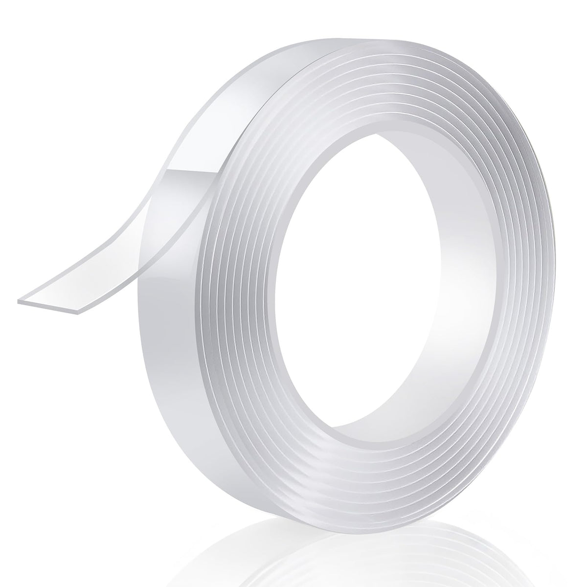 P7yaumy Double Sided Tape Heavy Duty 0.75in×20ft, Nano Tape Double Sided, Removable Traceless Two Sided Adhesive Tape, Clear Mounting Tape Double Sided Tape for Walls, Hanging Picture,Poster,Carpet