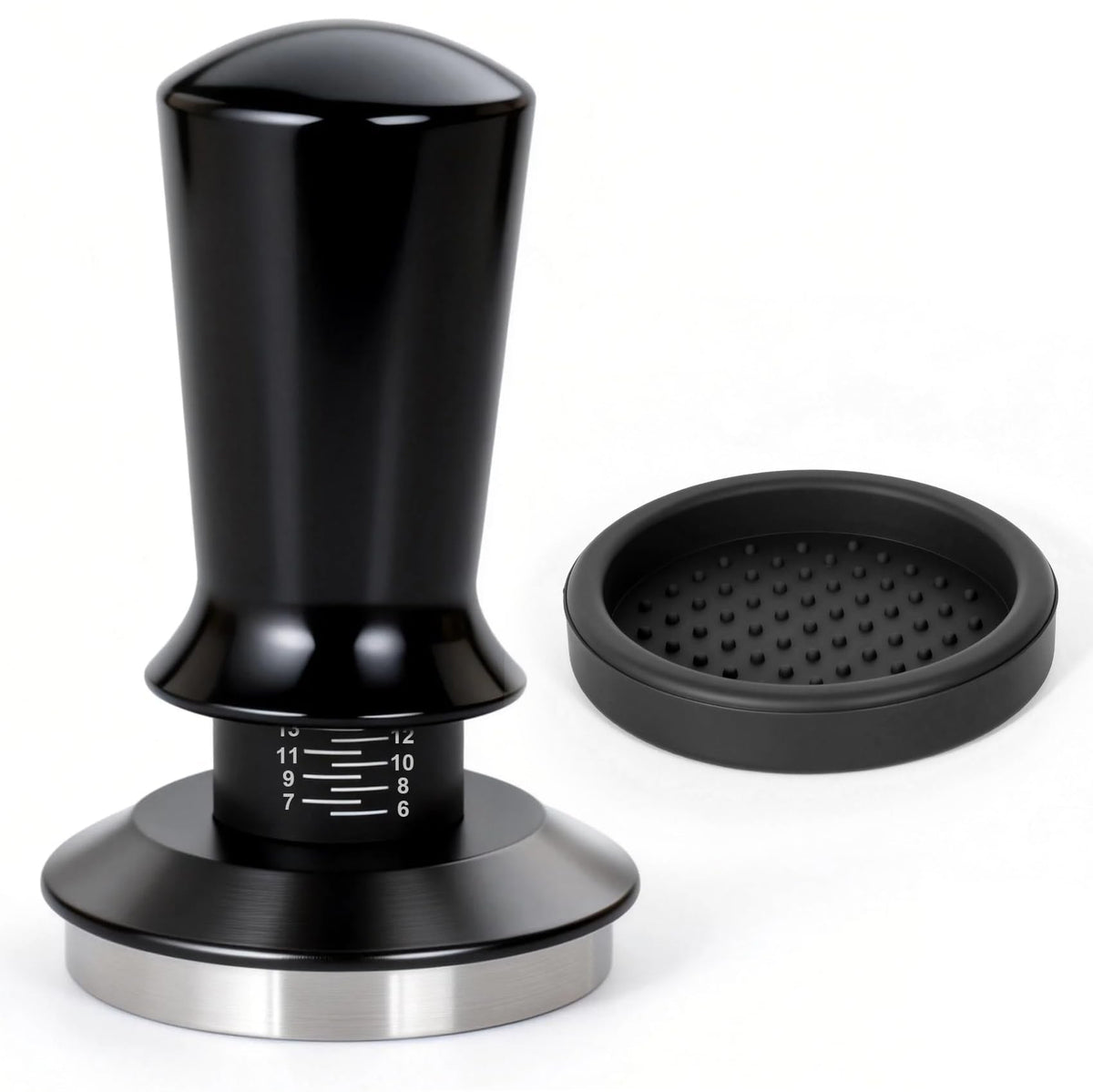 WYLOSUA® Professional 53.3mm Coffee Tamper — Stained aluminum alloy handle 304 Stainless Steel Base, Perfect Weight & Balance for Barista-Level Espresso Tamping | Fits All Standard 54mm Portafilters