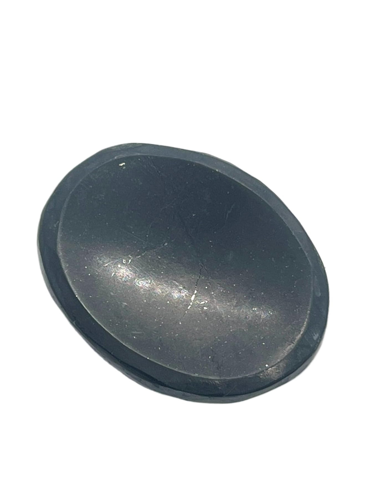 GEMSCITE Shungite Thumb Worry Stones Metaphysical Gemstone Crystal Healing Reiki Men Women Gift FENG Shui Positive Energy Love Wellness Palm Stones Wicca Powerful