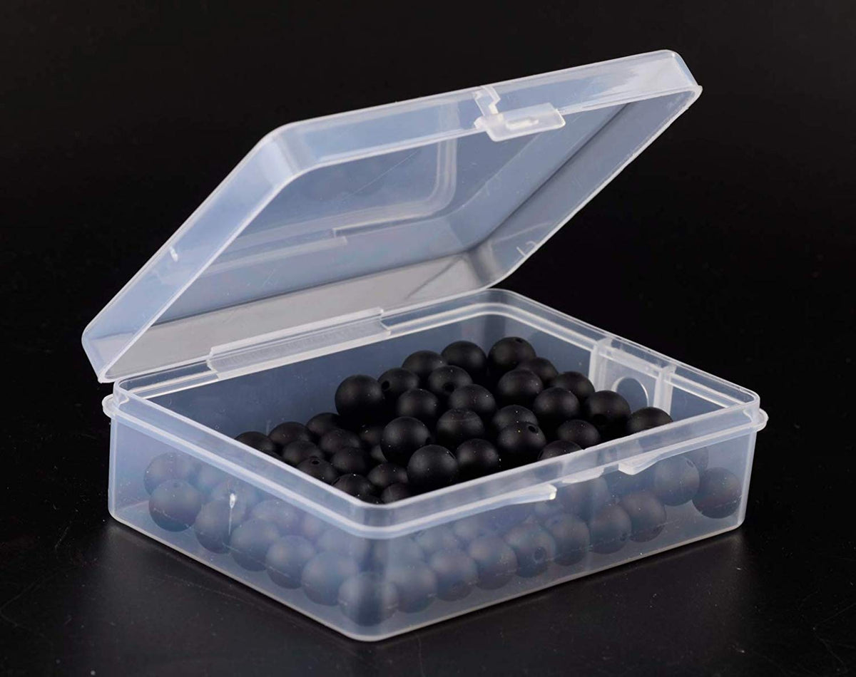Natural Stone Beads 100pcs 6mm Matte Black Onyx Agate Dull Polish Round Stone Beading Loose Gemstone DIY Smooth Beads for Bracelet Necklace Earrings Jewelry Making (Matte Black Onyx, 6mm)