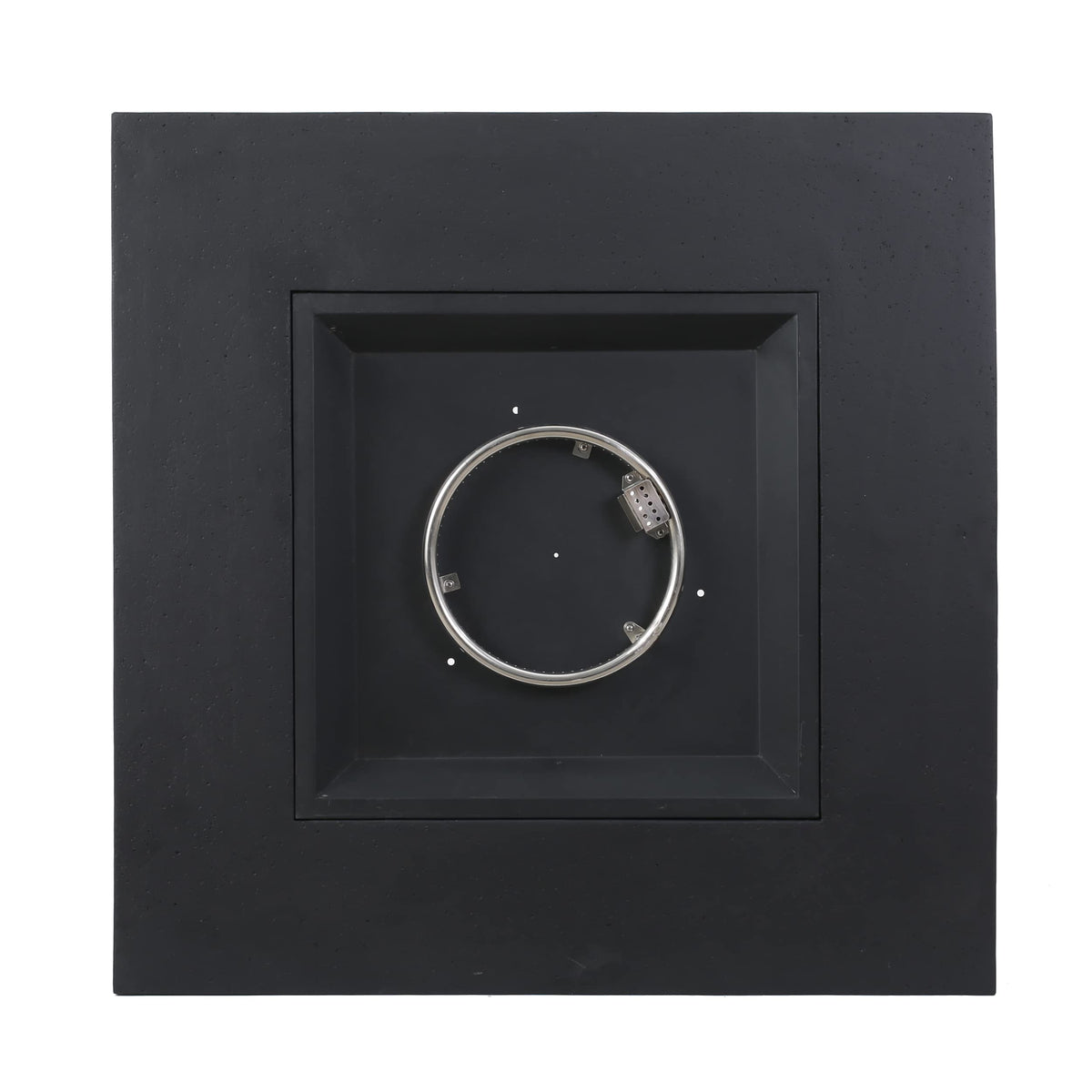 Christopher Knight Home Aidan Outdoor 50,000 BTU Square Fire Pit (No Tank Holder) - Lightweight Concrete - Dark Gray