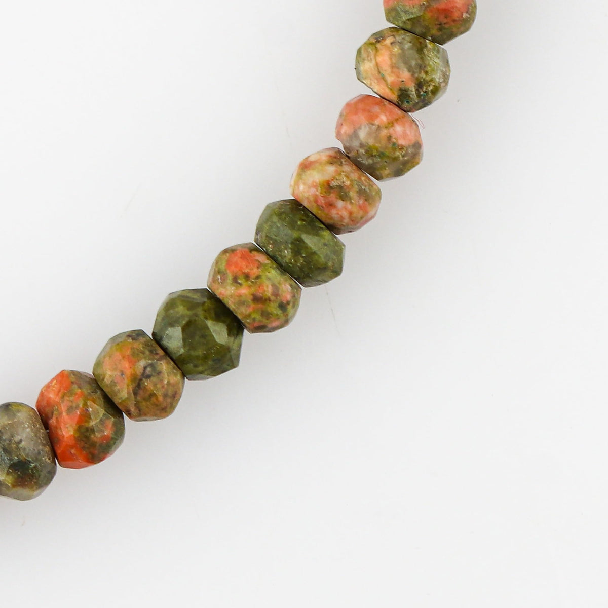 CRYSTALINES Natural Unakite Gemstones Beads Dainty Bracelets, Handmade, Beaded Crystals Jewelry, Women Bracelet, Bohemian, Silver Plated, Adjustable Chain-7+1inch, AAA Grade