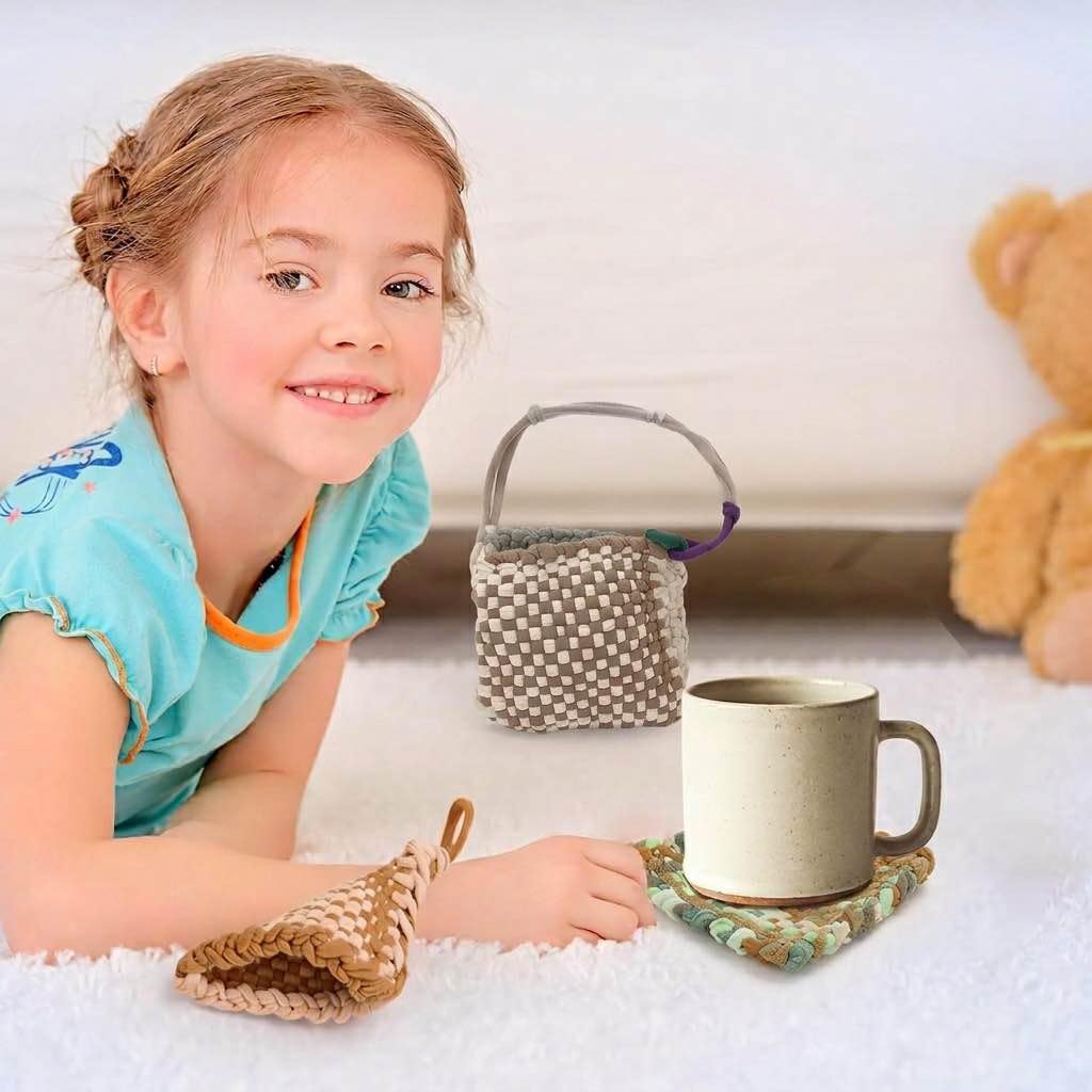 800 PCS Weaving Loops 7” Traditional-Sized Neutral Themed Potholder Loom Refill Loops for Kids and Adults Rainbow Knitting Loops Weaving Flexible Loom Kit Elastic Ideal for Girls Ages DIY Crafts