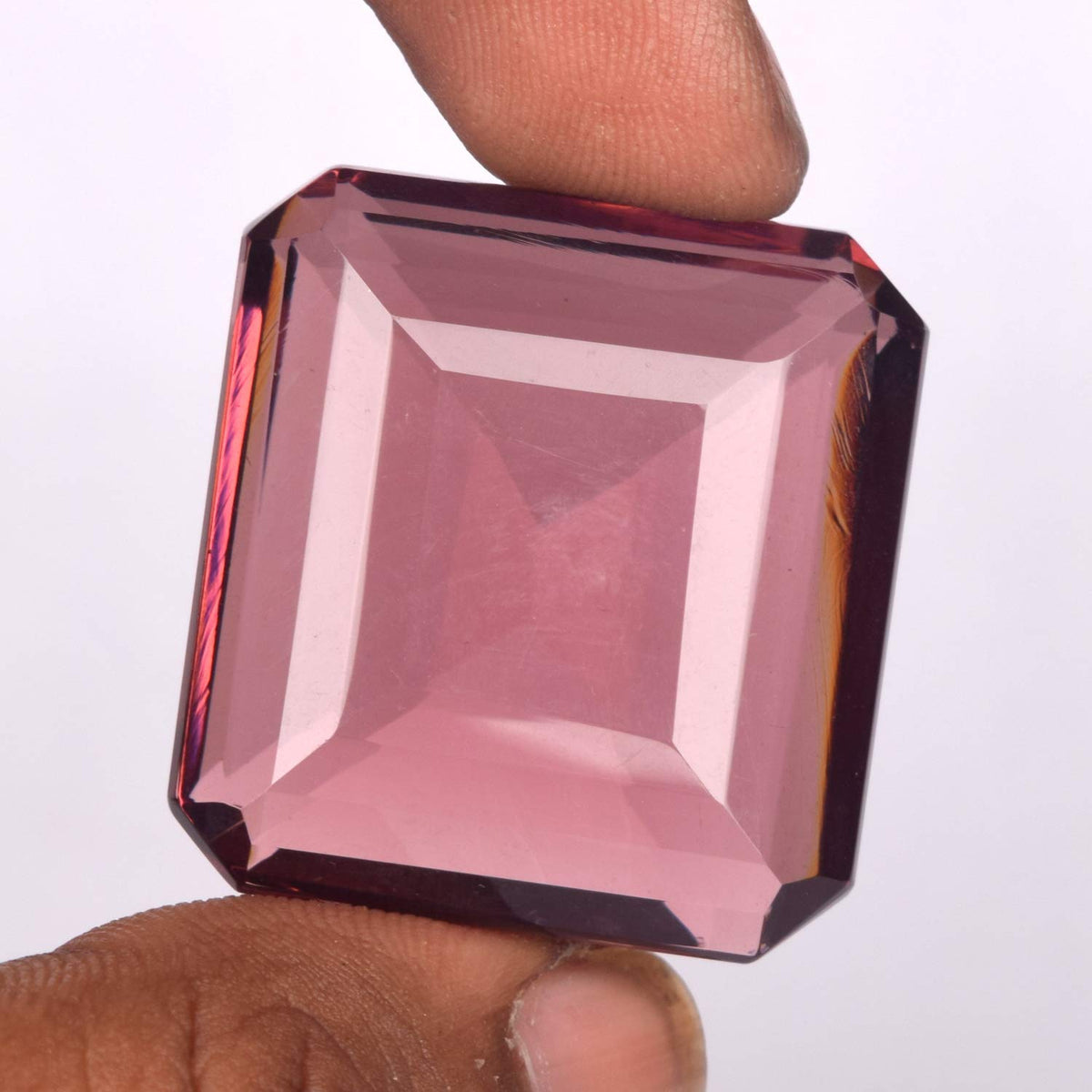 GEMHUB Loose Gemstones For Jewelry Making Color-Change Alexandrite Stone 127.00 Carats Square Shape Loose Gemstones
