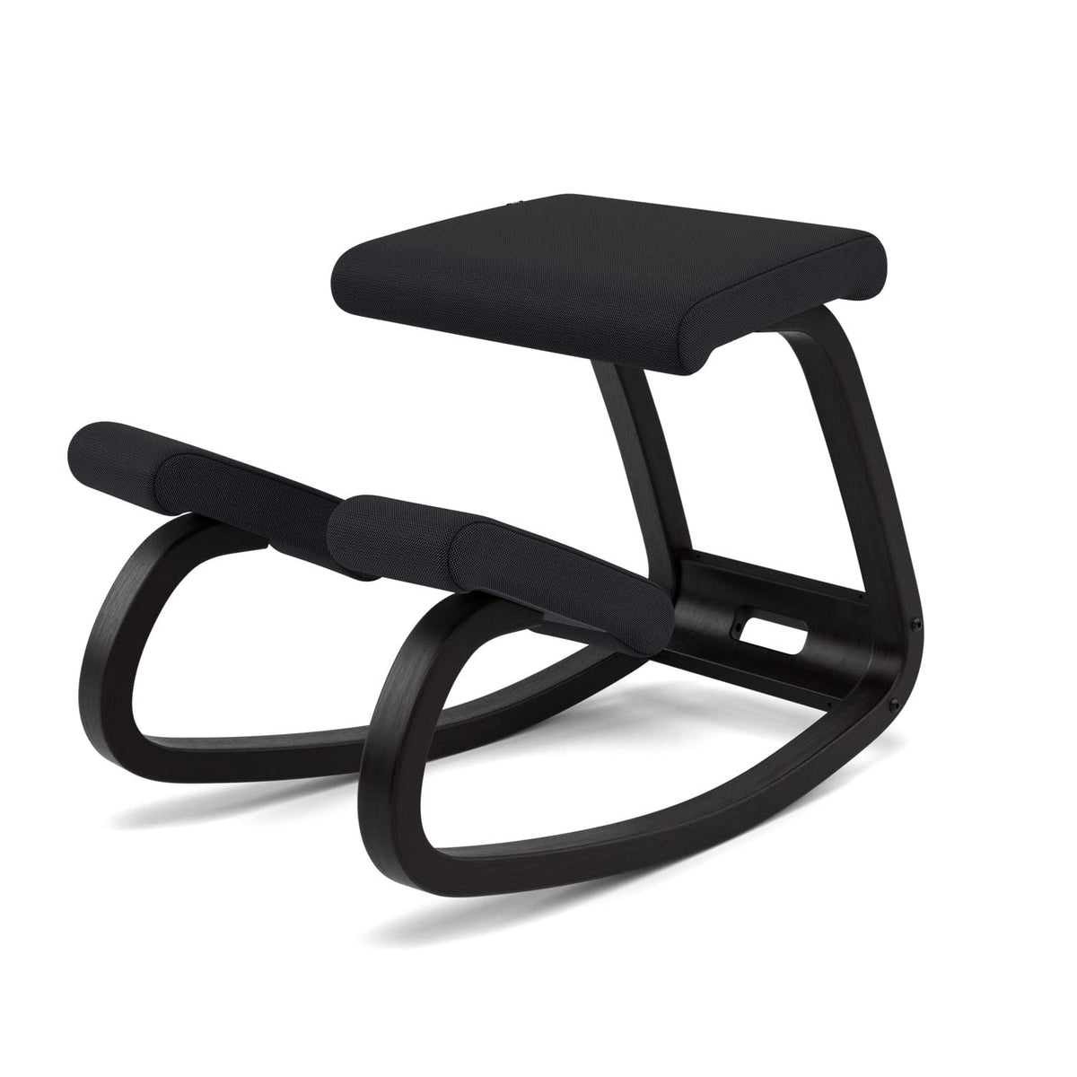 Varier Variable Black/Black Ergonomic Office Kneeling Chair for Desk – Back Pain Relief, Rocking Seat for Home, Study & Posture Support – 10 Year Manufacturer Warranty