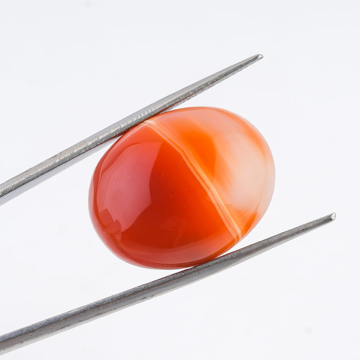 GemSymphony 100 Carat Natural Orange Banded Onyx Gemstone Cabochon Lot Mixed Shapes – 5 pcs Hand Polished Crystal Stones for Jewelry Making Supply, Healing, Reiki, Craft Supplies, Unique Cab Set for Wire Wrapping & Collectors (10-20 mm)