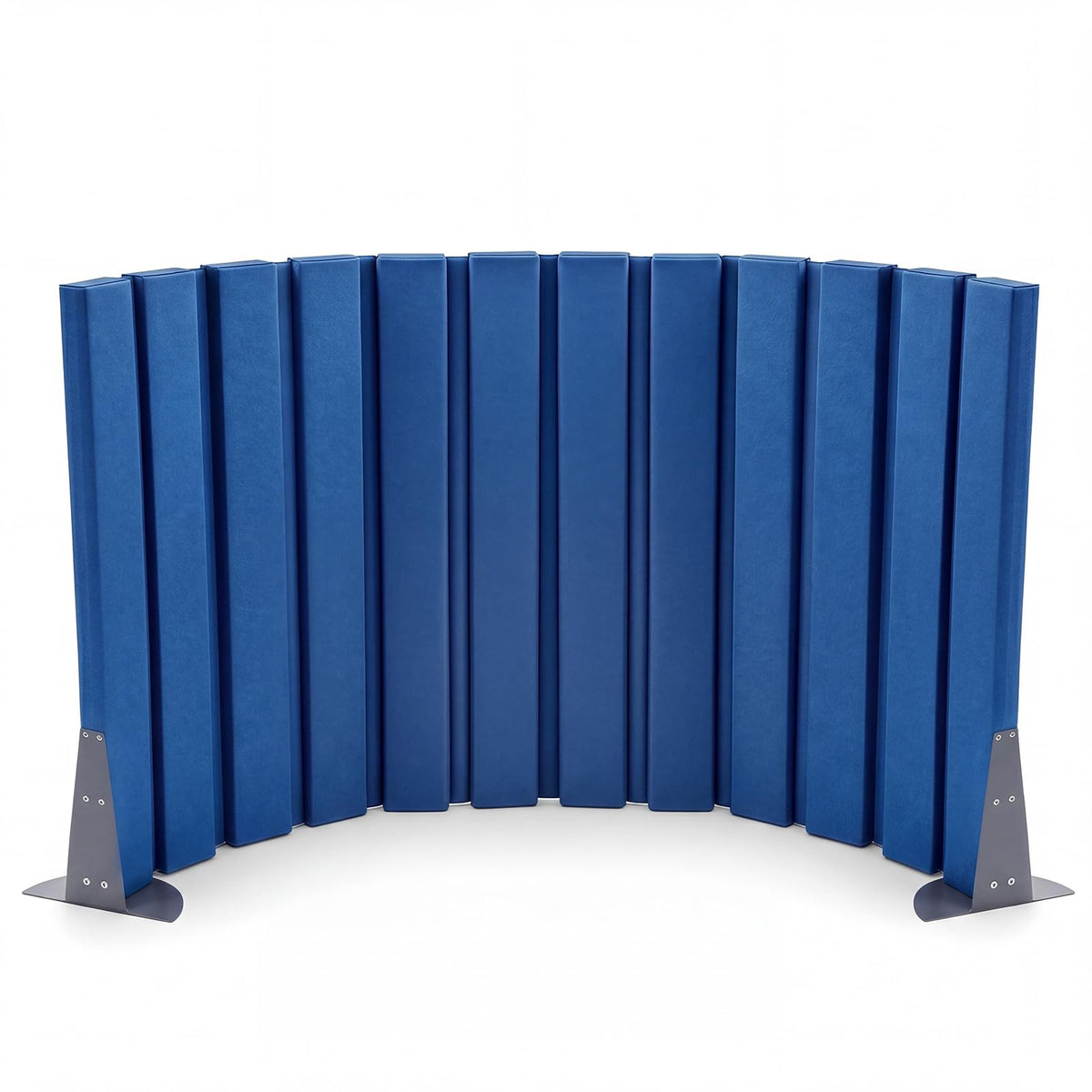 AmazingSpark 1 Pcs 30" X 6' Soundproof Room Divider Panel, Foldable Acoustic Partition Wall with Stand and Straps, Freestanding Privacy Screen for Office Study Bedroom Studio Library (Blue)