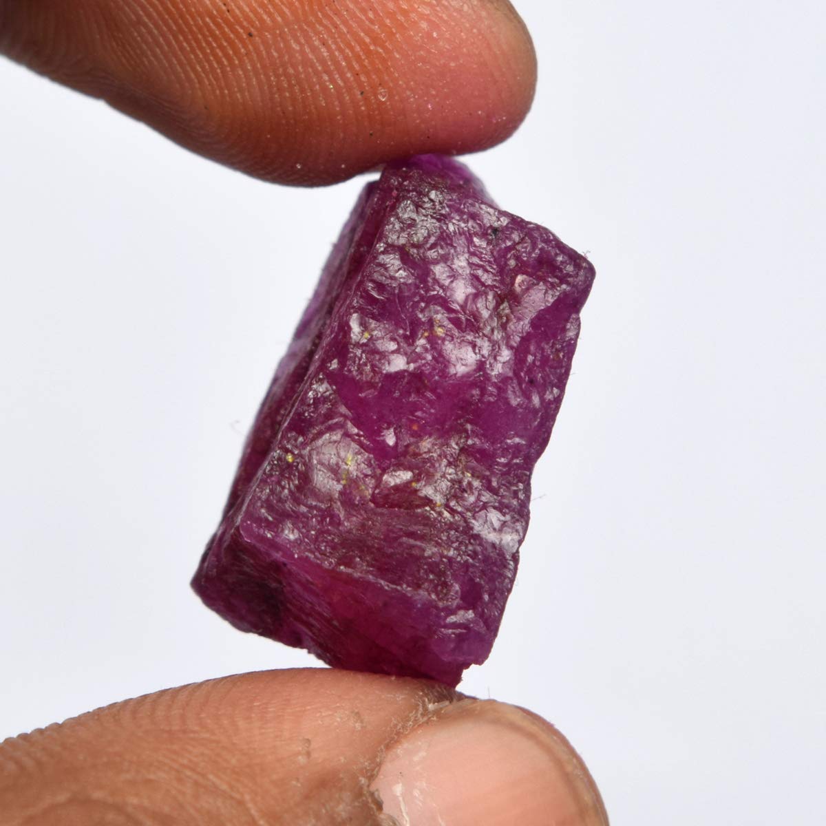 GEMHUB Rough Red Ruby Gemstone 28.50 Ct Natural Raw Rough Certified Red Ruby Stone