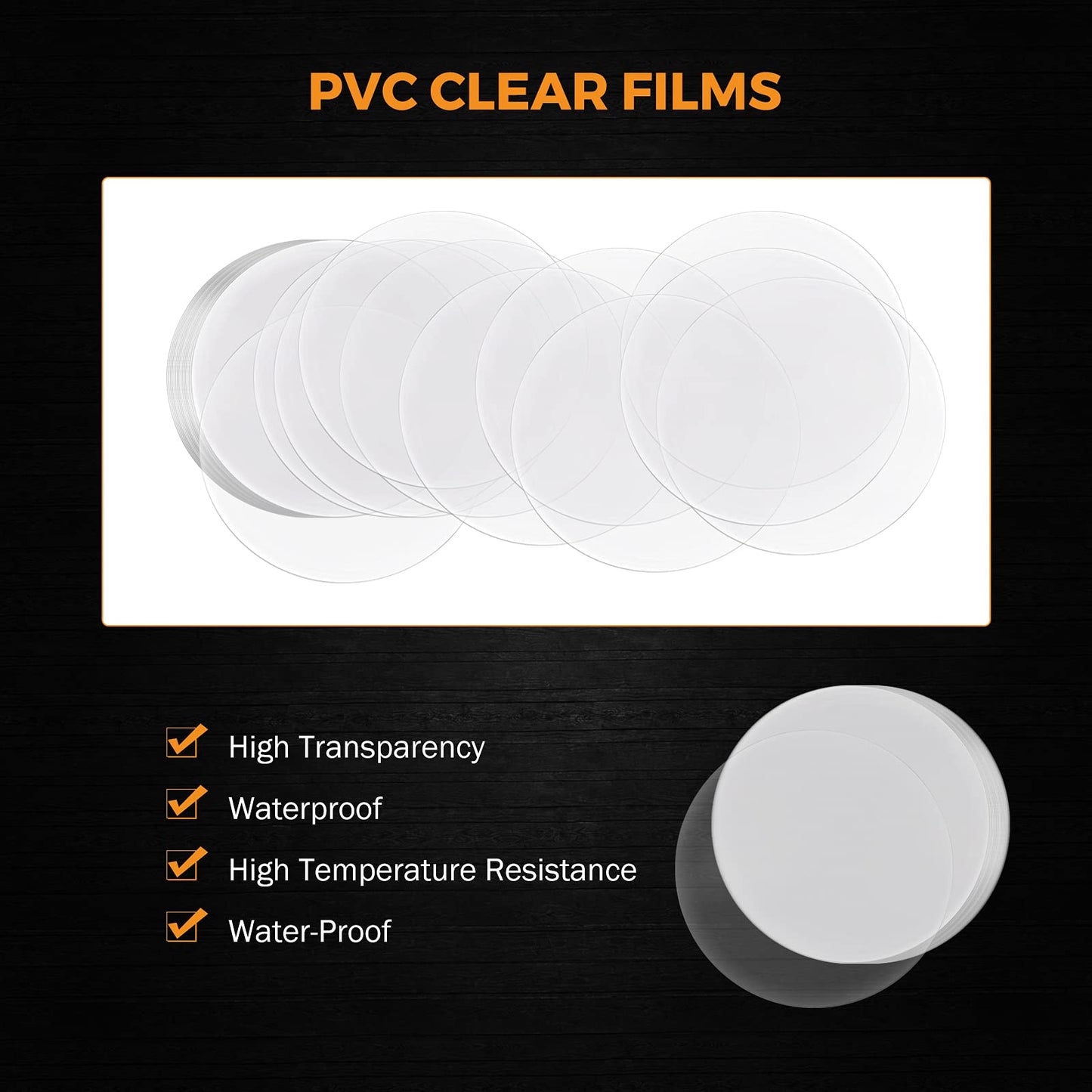 BEAMNOVA 1000 Sets of Round Button Maker Supplies 25mm / 0.98 in (Approx. 1 inch) for Round Pin Maker, Plastic Clip Bottom & Tinplate Top with Transparent Film, Machine NOT Included