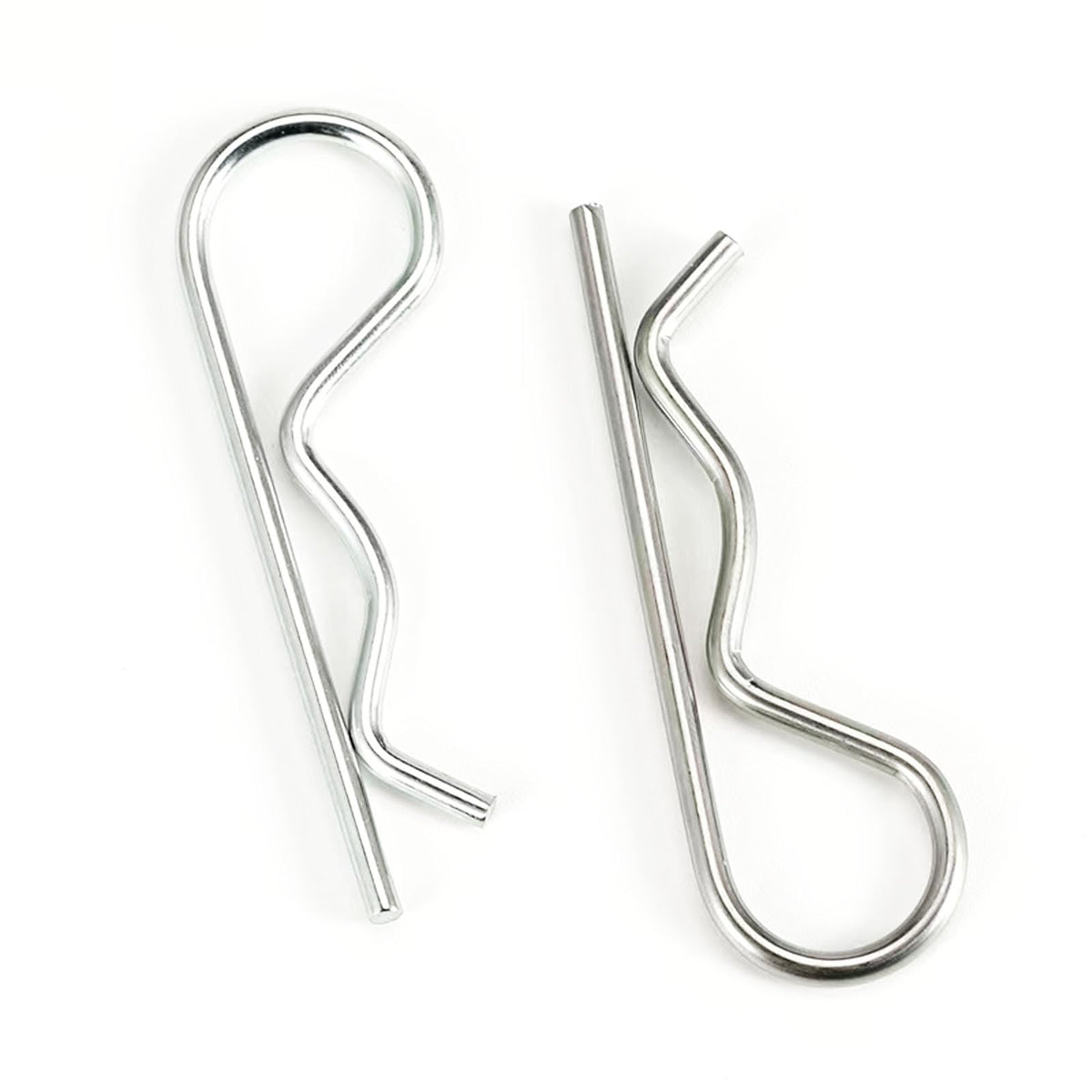8Pcs Cotter Pins, Heavy Duty Hitch Pins Clip R Clips Cotter Pins, Stainless Steel Spring Retaining Wire Hair Pins， Large for Trailer Tractors Mower Carts Truck Pin Clip M4x75mm