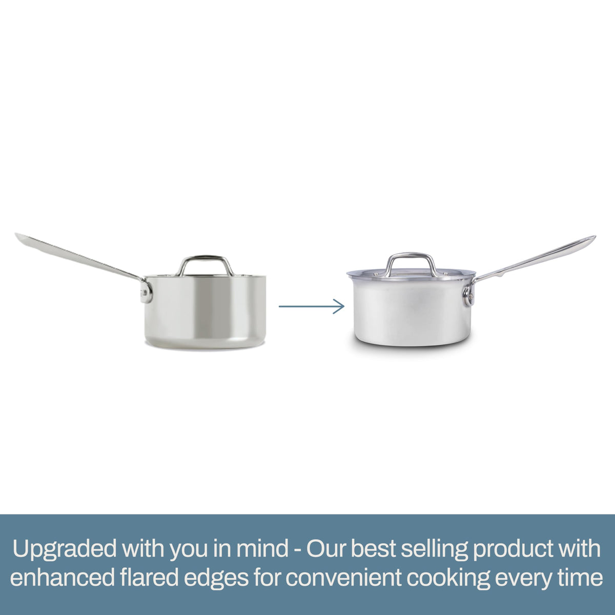 All-Clad D3 Stainless Steel 3 Quart Sauce Pan With Lid- Made in the USA- The Original Bonded Professional Cookware- Oven Safe & Induction Compatible