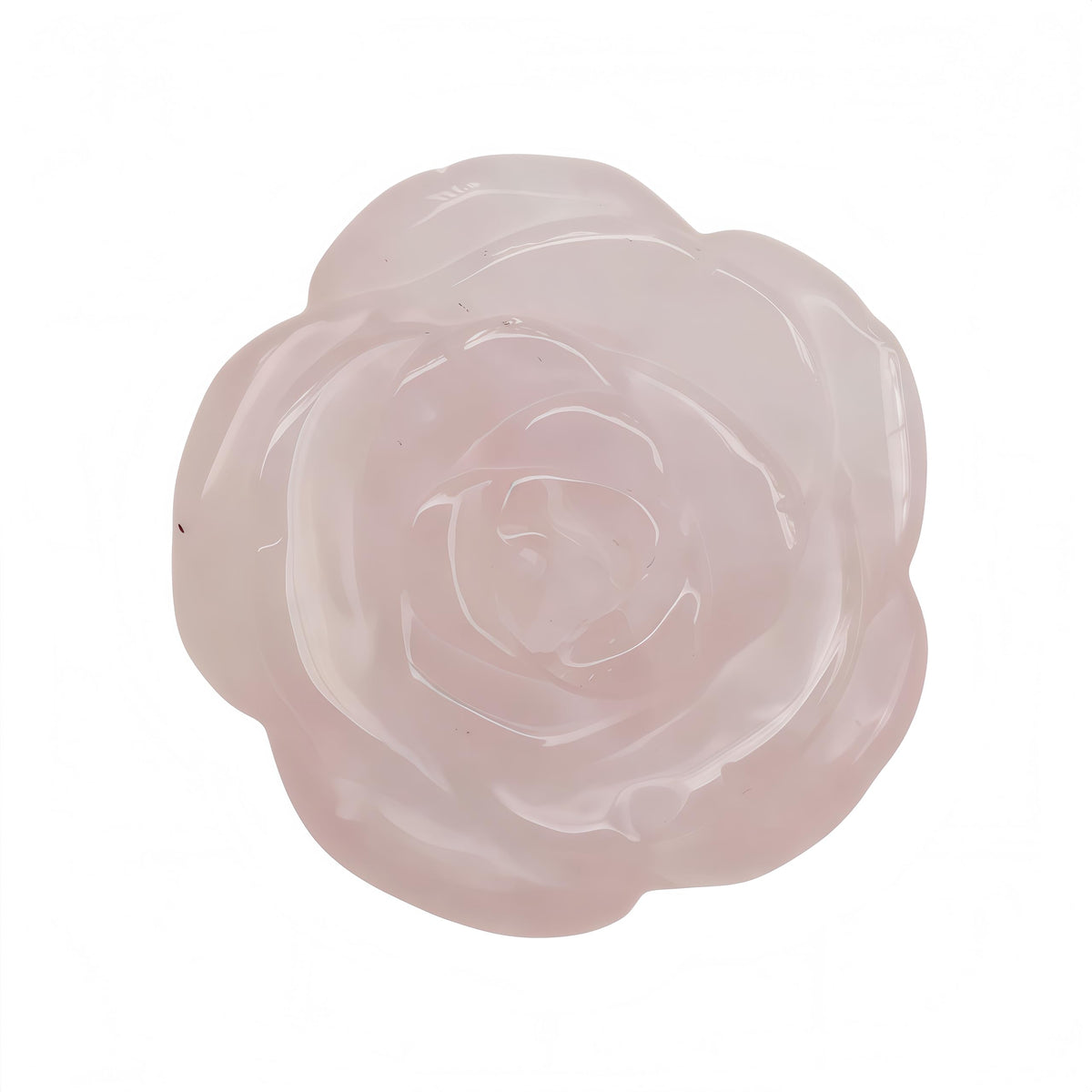 Sunshcat Natural Rose Quartz Crystal Rose Pendant,Three Dimensional Carved Healing Meditation Jewelry Crystals and Healing Stone Figurine,Suitable for DIY Jewelry Making and Valentine's Day Gift