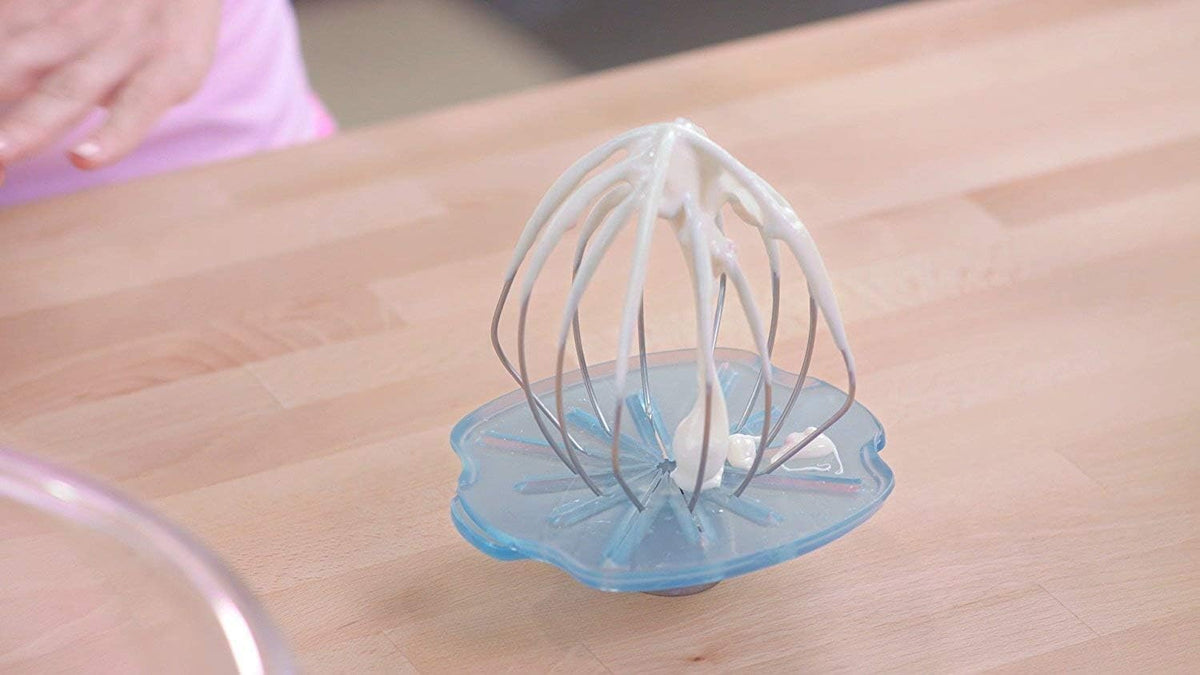 Whisk Wiper® PRO for Stand Mixers - Mix Without The Mess - The Ultimate Stand Mixer Accessory - Compatible With KitchenAid Stand Mixers (For Tilt-Head Mixers, Classic Blue)