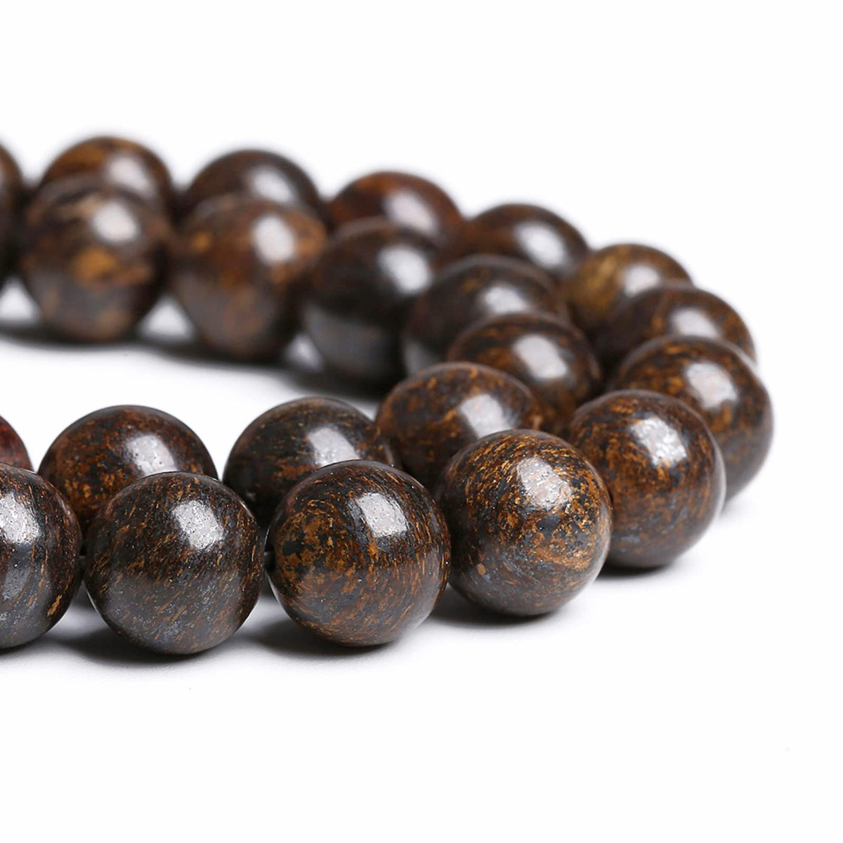 6MM 60PCS Natural Stone Bronzite Gemstone Spacer Loose Beads for Jewelry Making DIY Bracelet Necklace 1 Strand