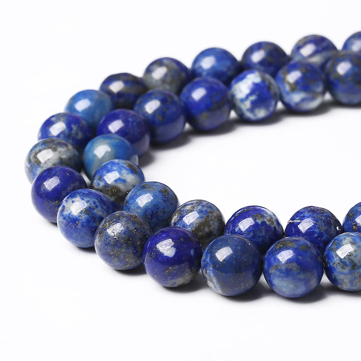 90PCS 4mm Natural Lapis Lazuli Gemstone Blue Stone Round Loose Spacer Beads for Jewelry Making DIY Bracelet Necklace 15 Inch,Energy Stone Healing Power (4mm, Lapis Lazuli)