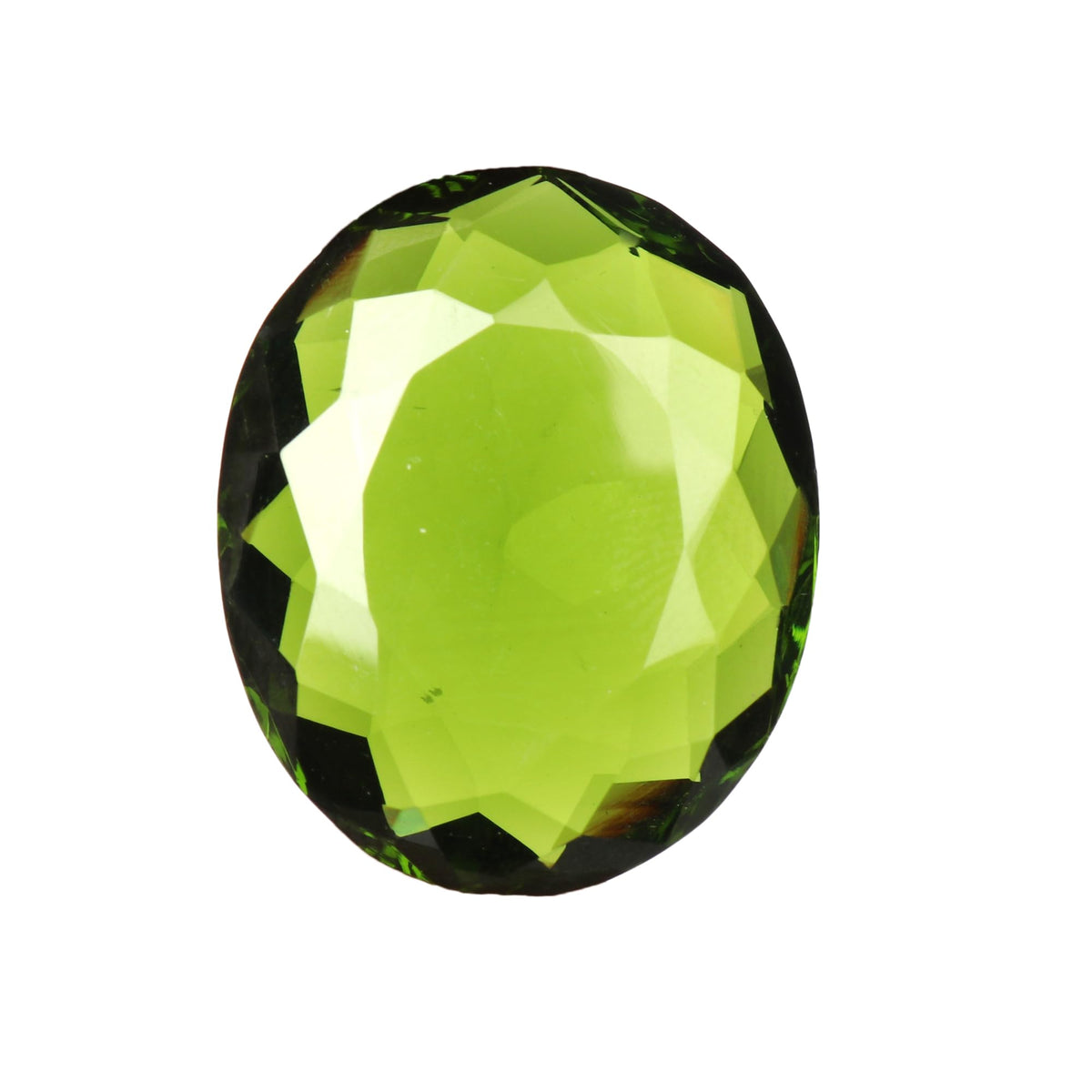 REAL-GEMS Natural Brazilian Green Amethyst Loose Gemstone Brilliant Oval Cut 58.15 Ct Translucent Crystal for Jewelry Making