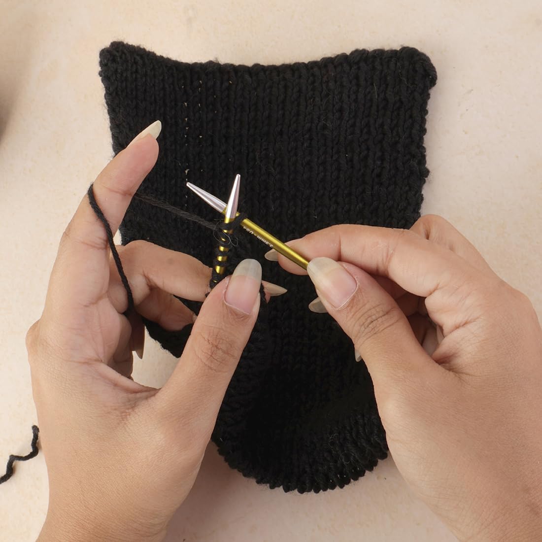 KnitPro Zing Fixed Circular Needles 9" (22.5cm) | US Size 0 (2mm)
