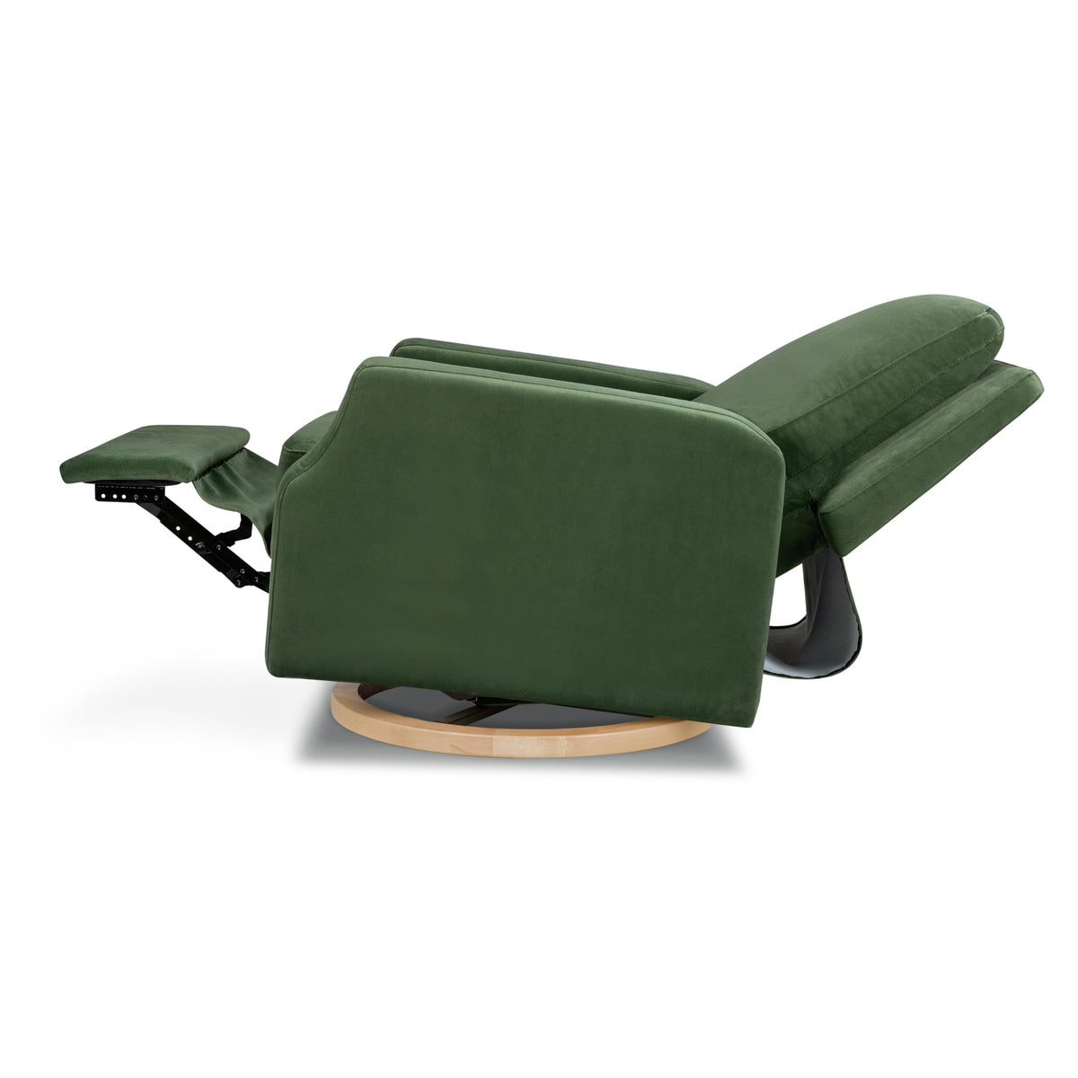 Namesake Crewe Glider Recliner Nursery Chair - GREENGUARD Gold & Certi-PUR US Certified Rocker Recliner - Glider Rocking Chair for Nursery & Living Room - Manual, 360° Swivel, Green