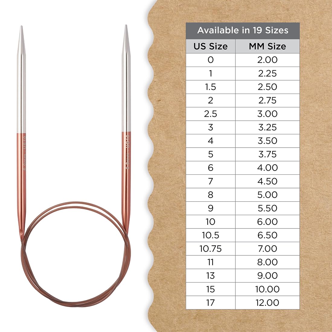 Knitter’s Pride Rosemist Fixed Circular Needles 24"" (60cm) – US Size 10 (6mm)