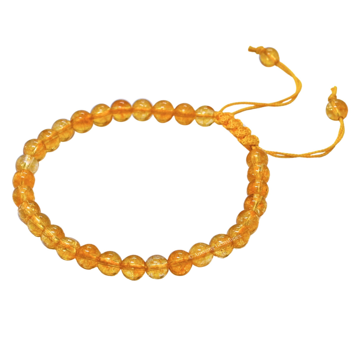 Amazing Gemstone Citrine Onyx Bracelet, Gifts For Men & Women - Protection Healing Crystal Bracelet - 6mm Gemstone Beaded Adjustable Bracelet, Pulseras Para Hombres Mujer Stocking Stuffers