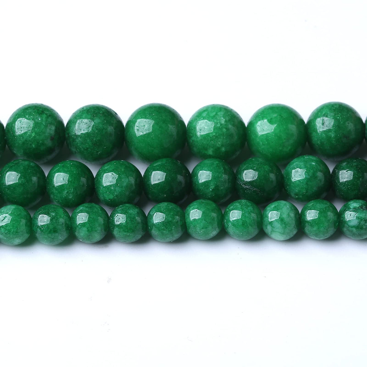 32PCS 12MM Natural Dry Green Jasper Stone Beads Energy Healing Beads for DIY Jewelry Bracelet Necklace Making for Jewelry Making15Inch