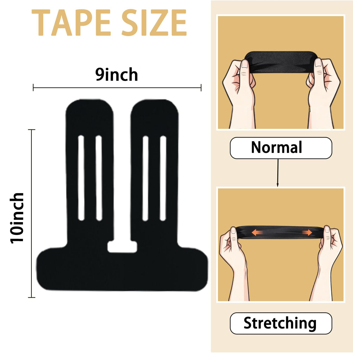 IEADEN Precut Kinesiology Tape for Knees, 10 Pcs, Upgraded, Knee Support & Stability, Knee Pain Relief Athletic Tape - Waterproof & Elastic, Breathable Hypoallergenic Latex-Free Tape, Purple