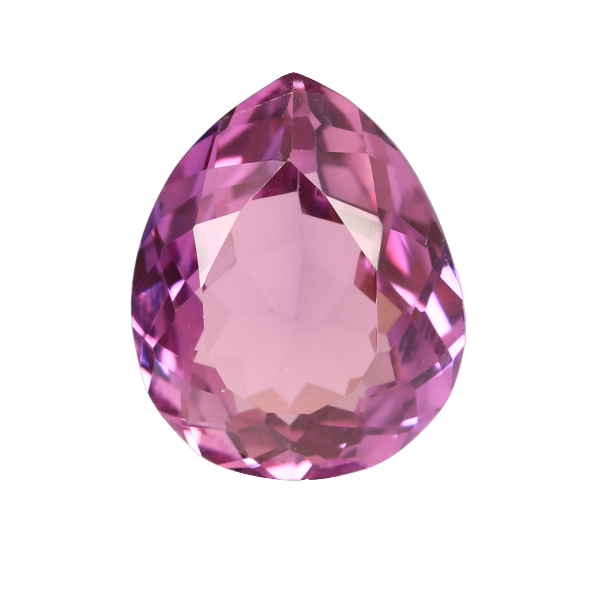 REAL-GEMS Jewelry Making 10.75 Carat Pear Cut U/H Natural Pink Kunzite Loose Gemstone for Pendant