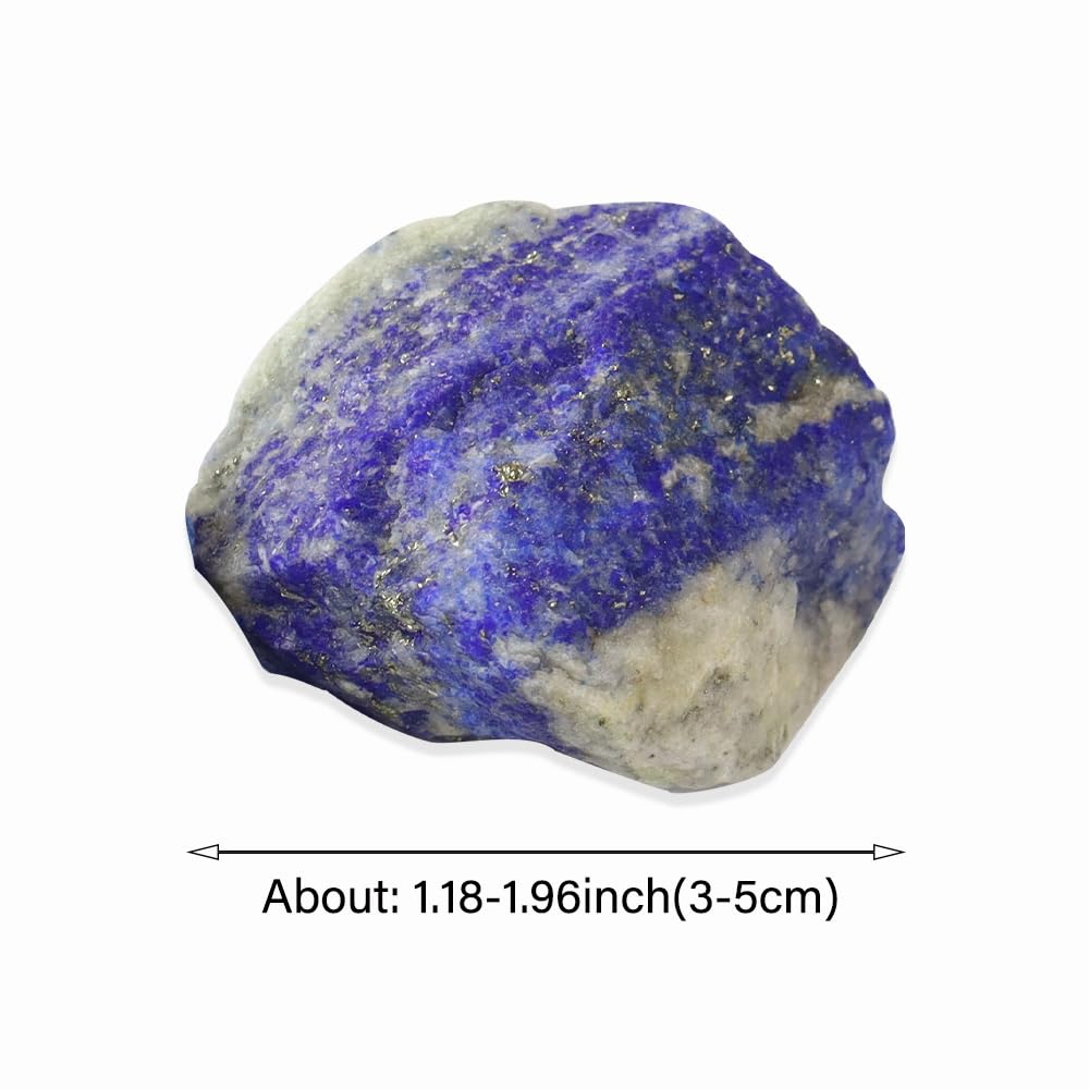 2PCS Natural Raw Stone Healing Crystals Bulk Healing Gemstones for Reiki Tumbling Fountain Rocks Meditation Garden Home Decor (Lapis Lazuli)