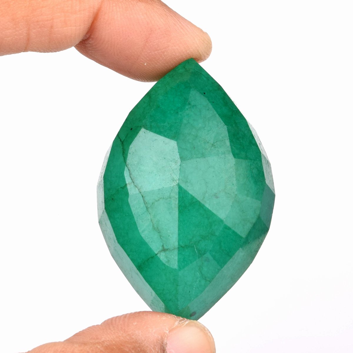 Exclusive 111.50 Ct. Colombian Fine Marquise Cut Green Emerald Loose Gem for Sale