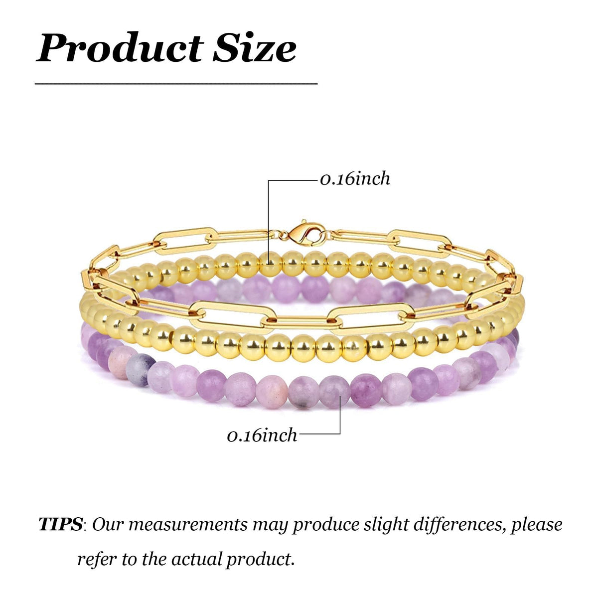 Harry and Henry Gold Beaded Bracelets for Women Gold Crystal Stackable Bracelets for Women Elegant Bead Bracelet Set Boho Jewelry Gift