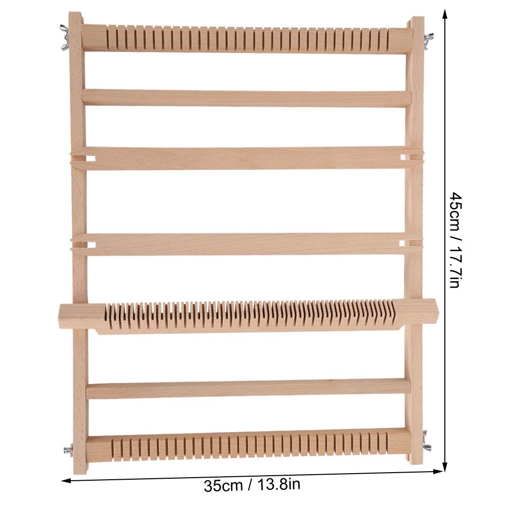 Ichiias DIY Weaving Loom, 45 X 35 X 2.2cm Weaving, Kits Set Weaving Looms for Mats Scarves Carpets Tapestries