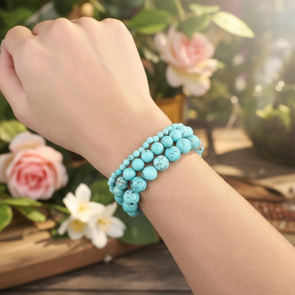 1080pcs 4mm Natural Round Stone Beads Gemstone Crystal Loose Beads Smooth Bead for Bracelet Necklace Earring Jewelry Making Kit