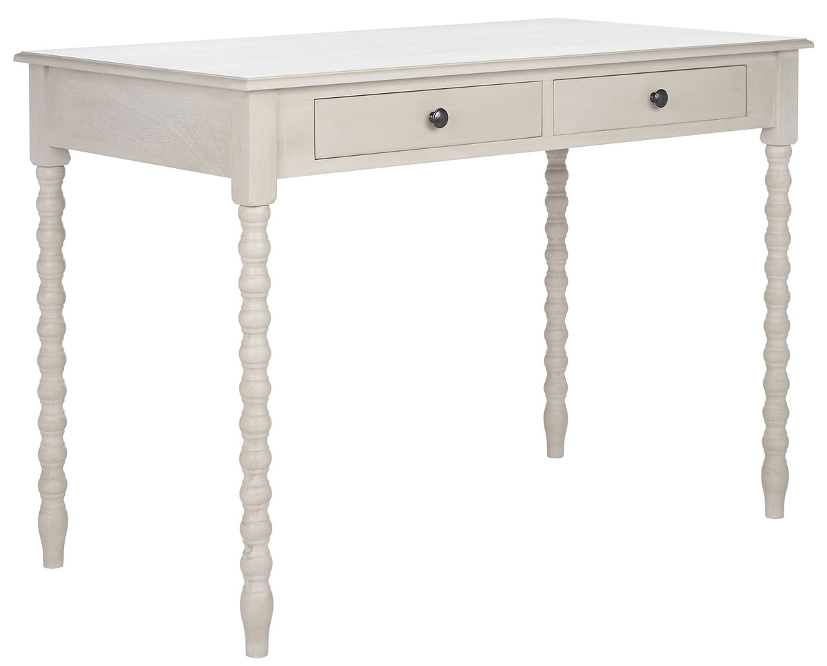 SAFAVIEH Home Collection O'Mara Taupe 2-Drawer Computer Table Office Desk