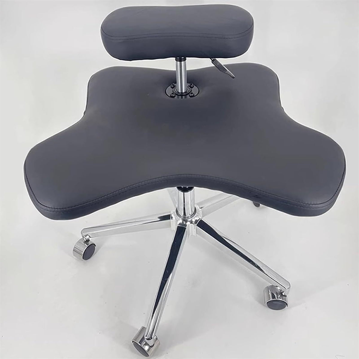 Meditation Chair,Cross Legged Chair, Meditation Chair Height Adjustable, Home Office Desk Chair, for Armless Kneeling Posture Ergonomic Chair Desk Stool(Black)