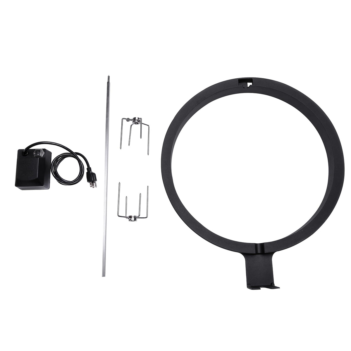 Kamado Joe JoeTisserie Rotisserie Accessory Attachment for 18-inch Classic Joe Grills with Stainless Steel Spit Rods up to 50 lbs of Food, Model KJ-TISSERIENA
