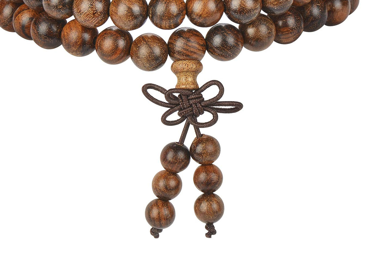 anzhongli Mala Beads Bracelet 108 8mm Beaded Bracelet Sandalwood Elastic