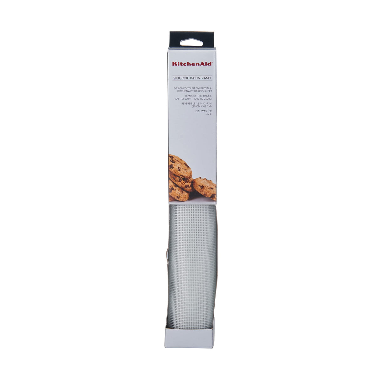 KitchenAid Silicone Large Baking Mat, 12x17-Inch, Gray