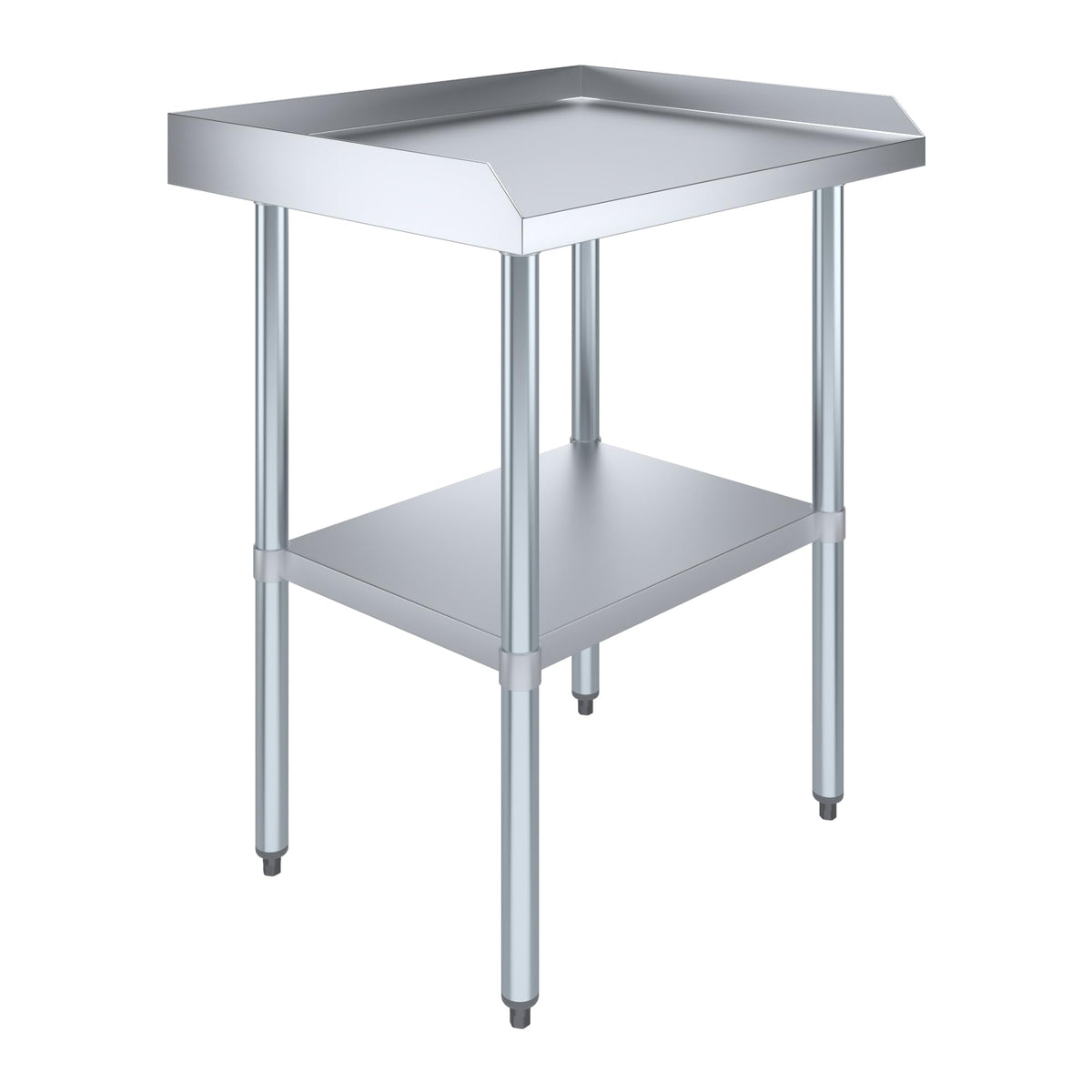AmGood Commercial Work Table with Backsplash and Sidesplashes | Height: 35" | Stainless Steel Prep Table for Kitchen, Restaurant, Garage, Laundry | NSF (30" Long x 24" Deep)