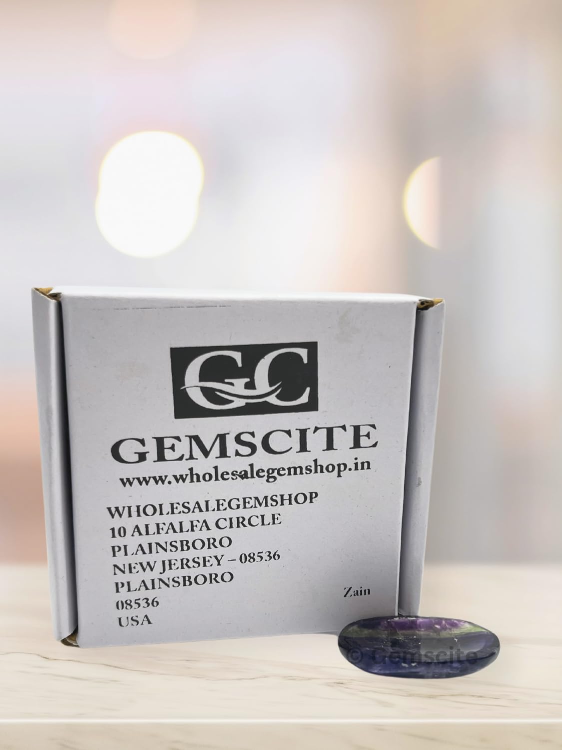GEMSCITE Fluorite Thumb Worry Stones Metaphysical Gemstone Crystal Healing Reiki Men Women Gift FENG Shui Positive Energy Love Wellness Palm Stones Wicca Powerful