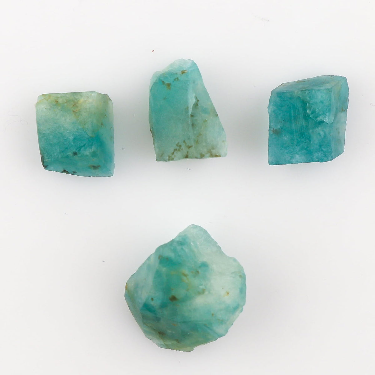 CRYSTALIS 4pcs Natural Big Grandidierite Loose Gemstone Wholesale Bulk Rough Jewelry Making Supply, Chakra & Healing Raw Stones, Wire Wrapping, DIY, Gem Collection [10-15mm]