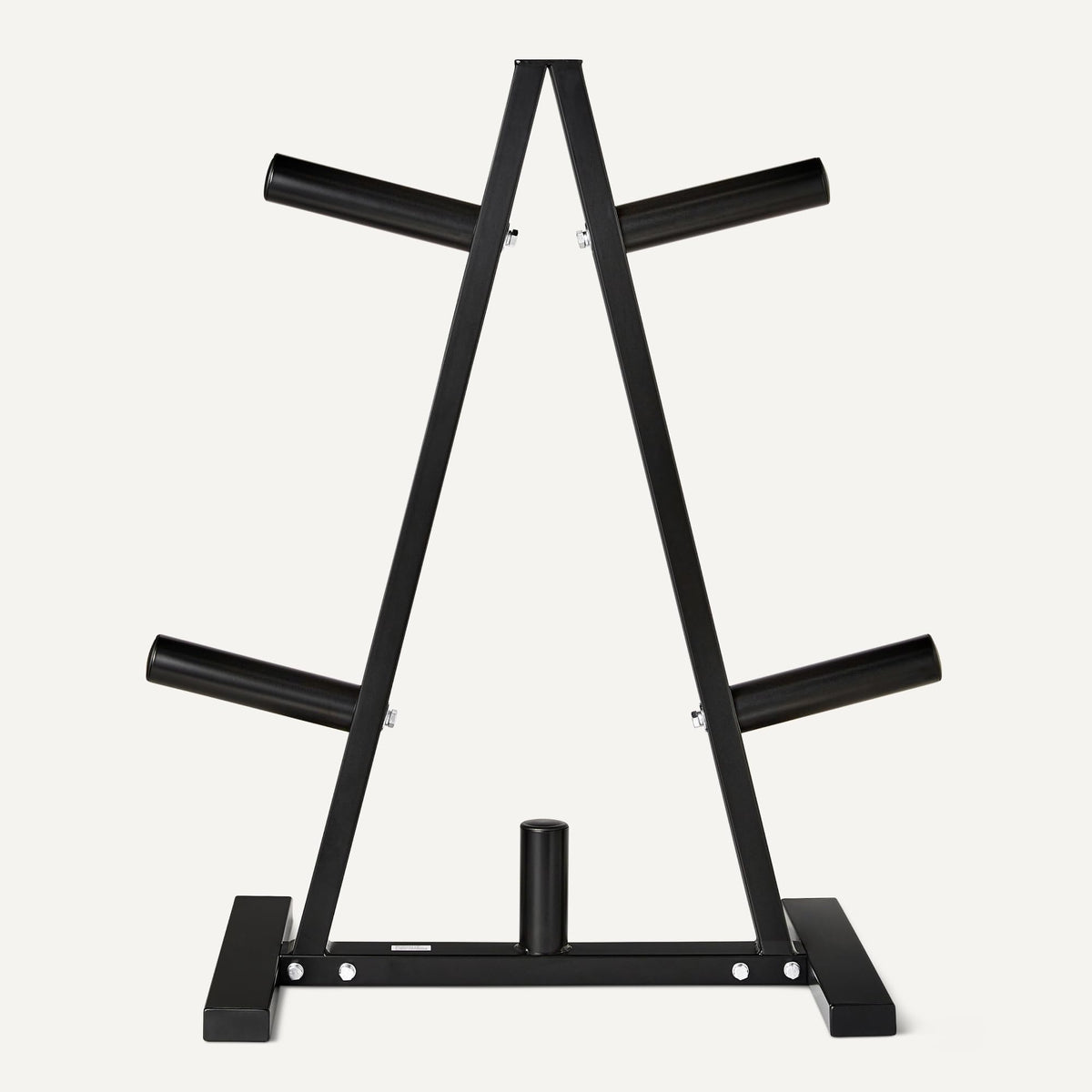 Amazon Basics Olympic 2-inch Weight Plate Tree Rack for Home Gym Storage, Space Saving Organizer