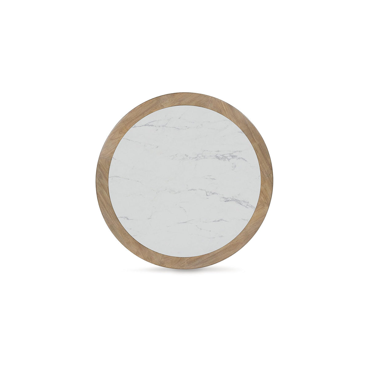 Signature Design by Ashley Camdill Contemporary Coffee Table with Wheel, Heat and Scratch Resistant, Light Brown & White