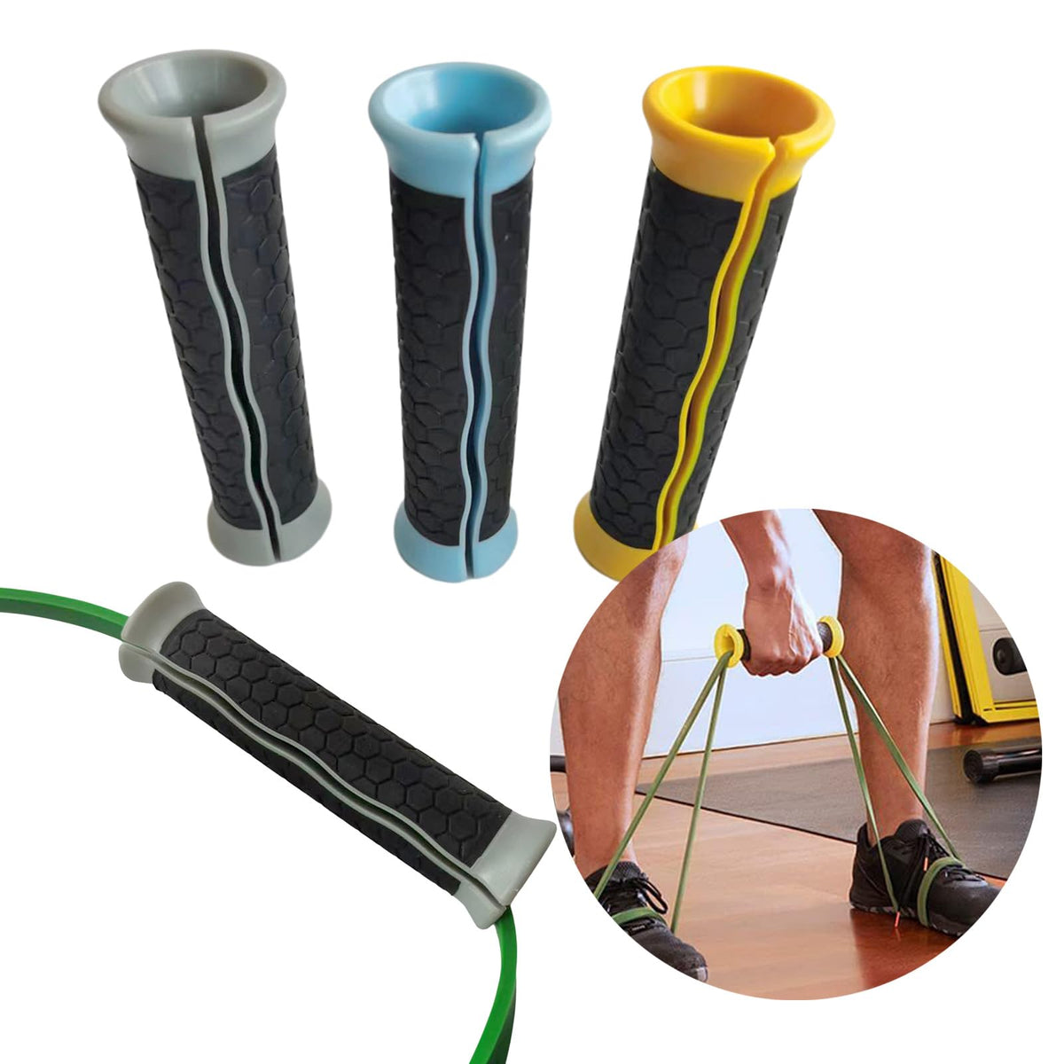2pcs High Strengths Durability Handle Resistance Band Handle Universals Handle for Enhancing Workout