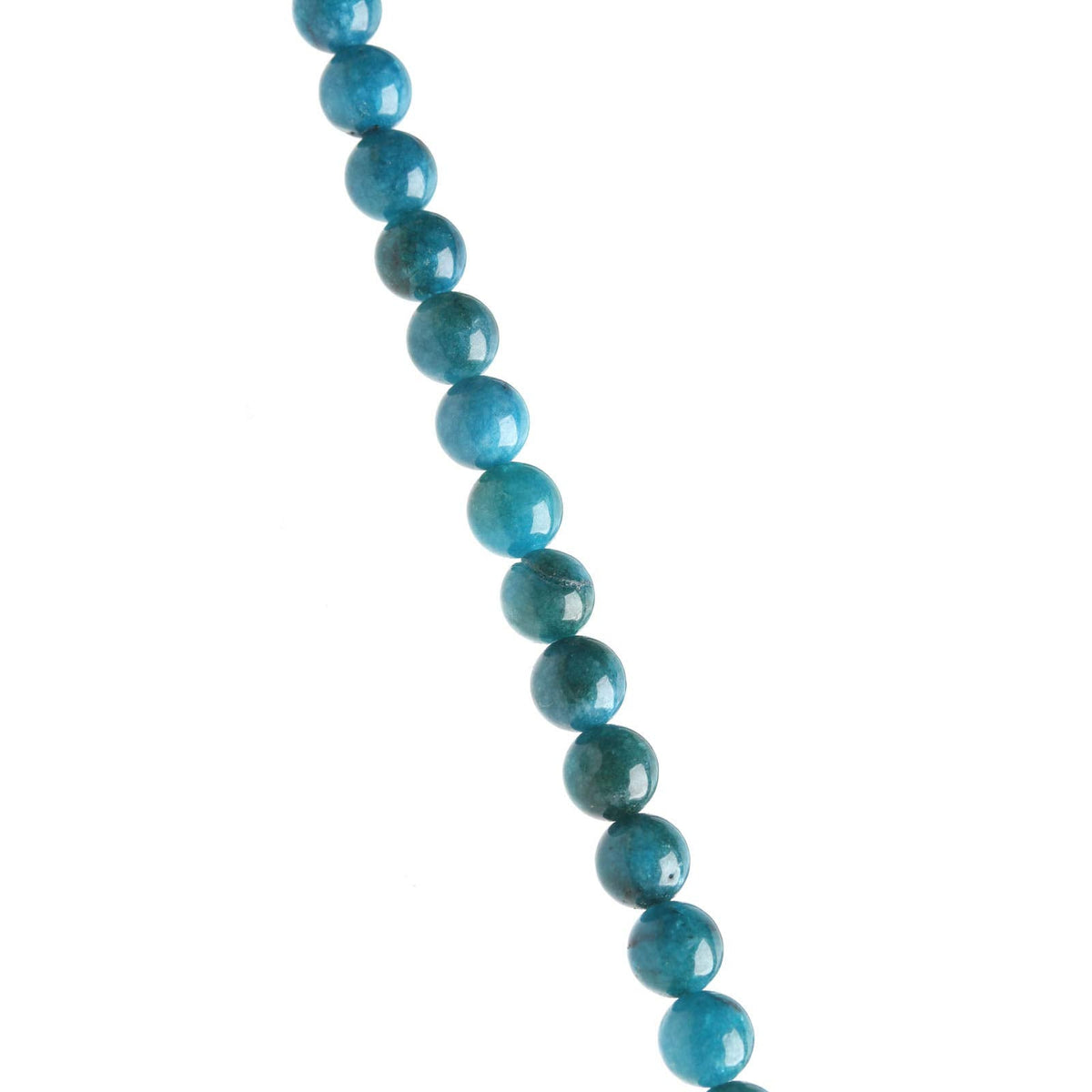 Filluck Natural Stone Beads Blue Apatite 8mm Polished Round Smooth Gemstone Beads for Jewelry Making 15 Inch(Blue Apatite,8mm)