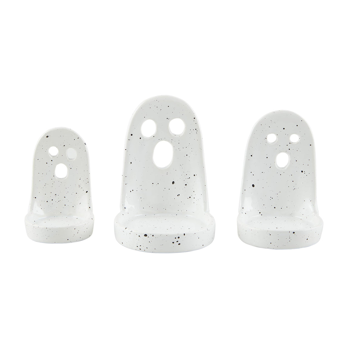 Mud Pie Nested Ghost Tea Light Holder, 2.75" x 4.5"
